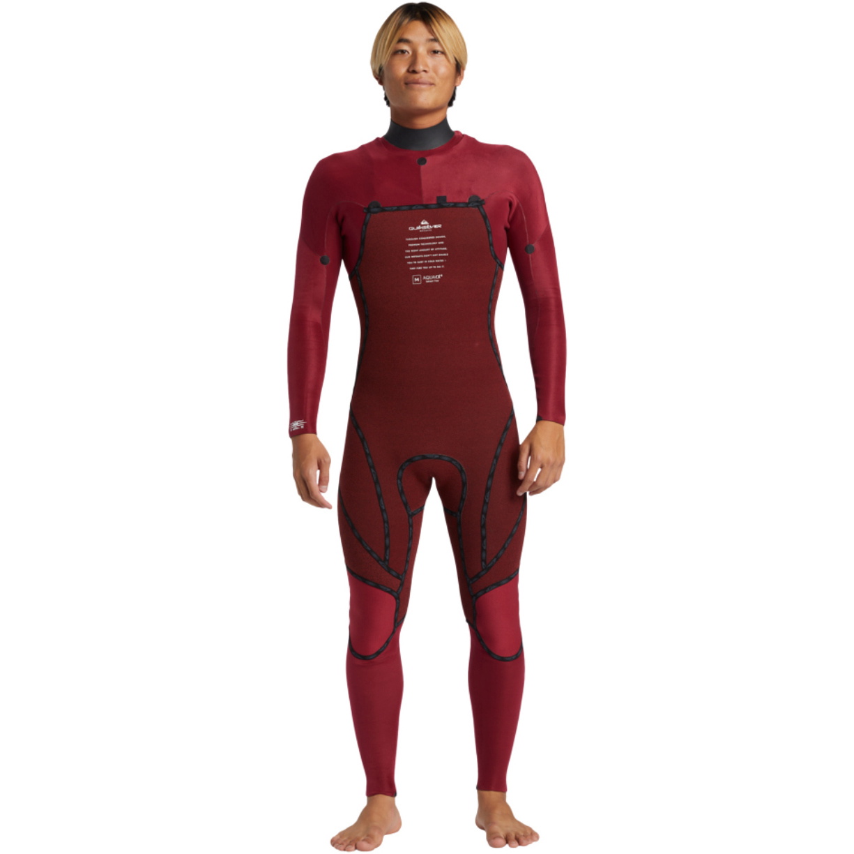 2026 Quiksilver Da Uomo Mercury 3/2mm Chest Zip Muta AQYW103117 - Olympian Blue